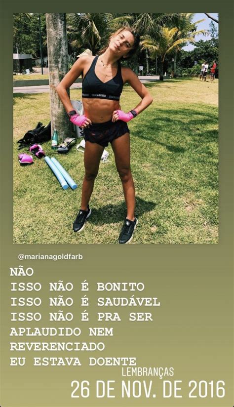 Mariana Goldfarb Resgata Foto De Anorexia E Faz Apelo A Seguidores