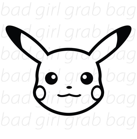 Pikachu Pokemon inspirierte SVG Datei für Cricut Silhouette - Etsy.de