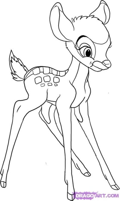 How To Draw Bambi Step By Step Drawing Guide By Dawn Artofit