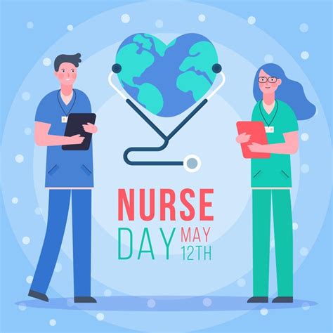 This day is dedicated to all the nurses for their services and contribution to the society. International nurses day with people | Free Vector