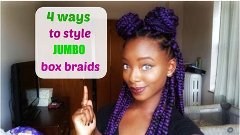Well, you and janet were not alone. 4 Quick and Easy styles for Jumbo Box Braids - YouTube