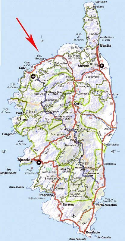 Carte Détaillée De La Corse Voyage Carte Plan