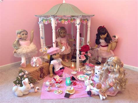Samantha And Her Friends Enjoy A Beautiful Spring Day American Girl Doll Crafts American