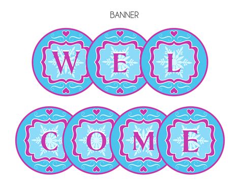 6 Best Images Of Free Printable Welcome Banner Templates Welcome Home
