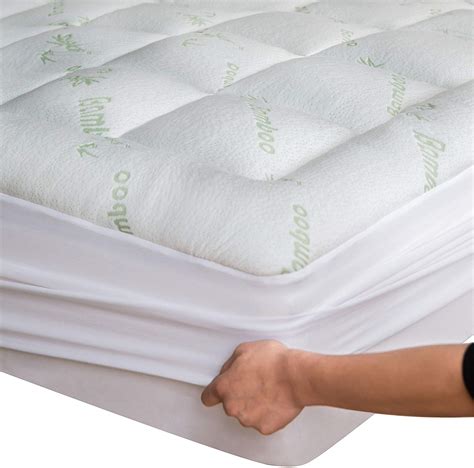 While the terms 'mattress pad' and 'mattress topper' are used interchangeably, mattress pads are the red nomad mattress pad is more of a topper. Pillow Top Mattress Pad Topper Cover Queen Size Bamboo ...