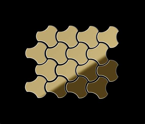 Ubiquity Titanium Gold Mirror Tiles Architonic