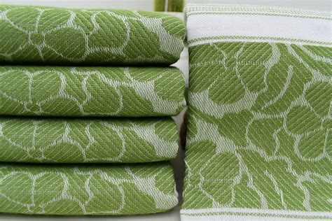 Organic Cotton Towel Turkey Towel Green Pattern Towel Floral Etsy
