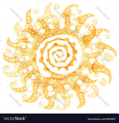 Abstract Sun Shape For Your Design Royalty Free Vector Image