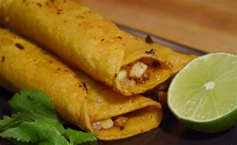 Chicken And Cheese Flautas
