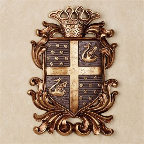 Monarchy Plum Coat Of Arms Wall Plaque