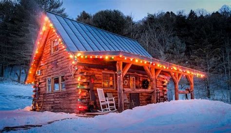 A Little Christmas Cabin In The Woods Is All We Need 27