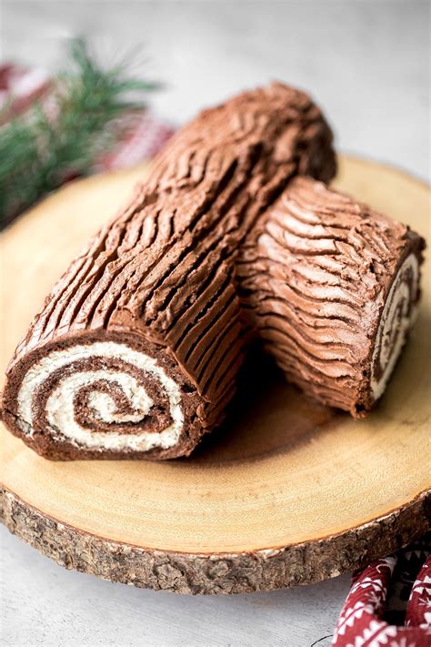 Yule Log With Chestnut Cream The Cake Boutique