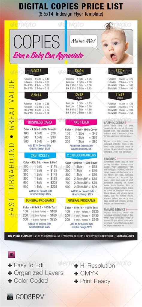 We rose you live in kuala. Digital Printing Price List Flyer Template - The Digital ...