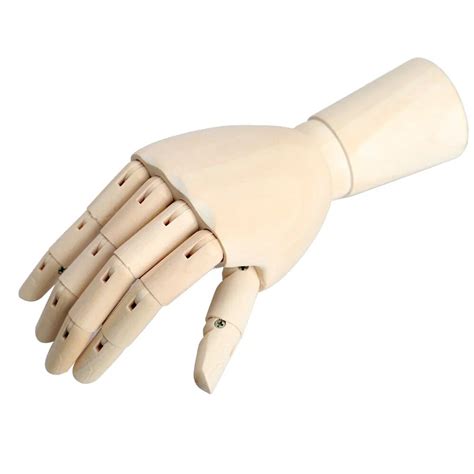 186mm Wooden Artist Articulated Right Hand Manikin Model T Art