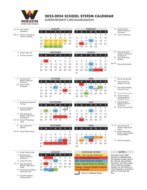 02222023 Wcps Approves 2023 2024 School Calendar News Ocean City Md