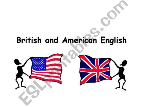 Esl English Powerpoints British And American English