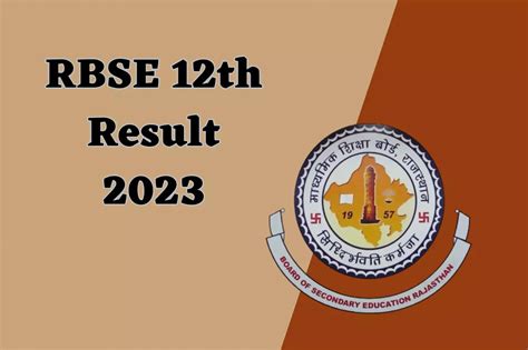Rbse 12th Result 2023 Out Rajasthan Board Result Date Science
