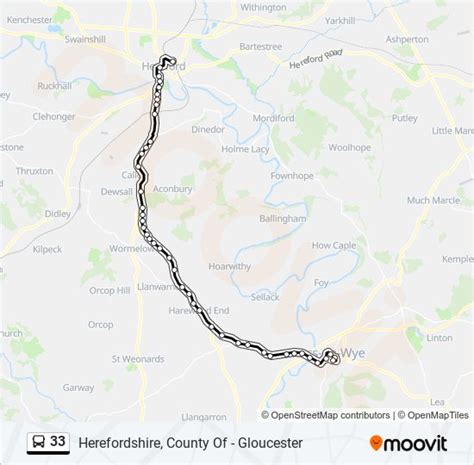 33 Route Schedules Stops And Maps Hereford Updated