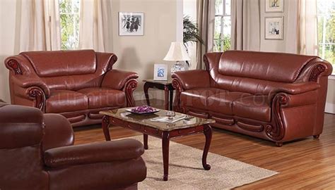 Elegant Dark Brown Bonded Leather Living Room Sofa Woptions