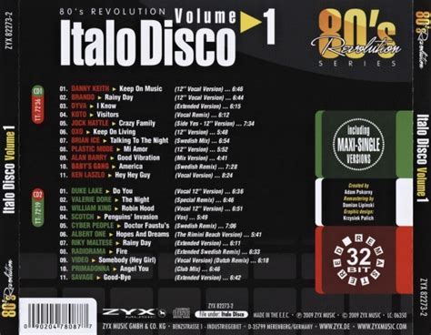 Music Rewind Va Italo Disco 80s Revolution Volume 1 2009 2 Cds