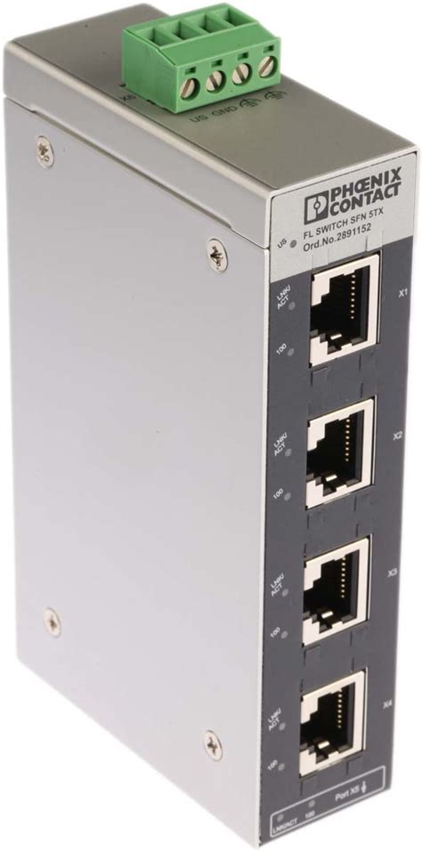 2891152 Phoenix Contact Phoenix Contact Ethernet Switch 5 Rj45 Port