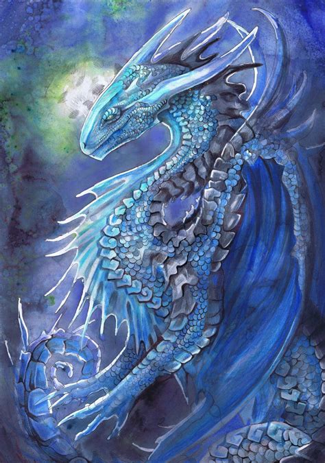 Blue Dragon By Dawndelver Dragon Artwork Dragon Pictures Fantasy Dragon
