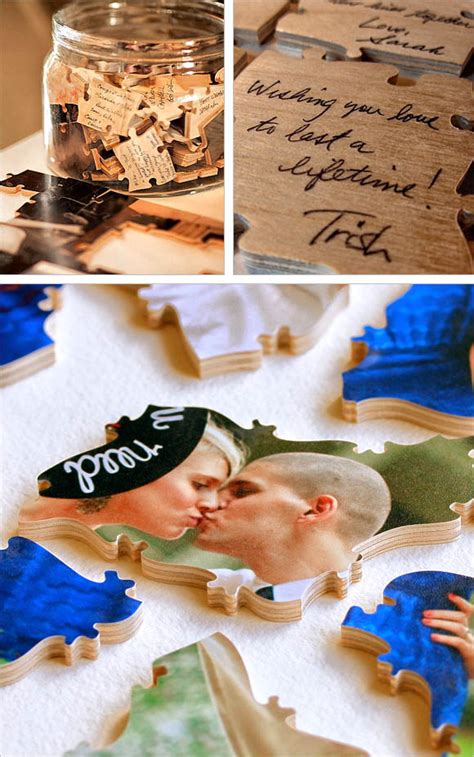 There are 559 puzzle guest book sign for sale on etsy, and they cost $37.00 on average. The Paisley Press: 10 Guest Book Ideas! (to be continued)