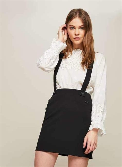 Miss Selfridge Black Brace Mini Skirt Mini Skirts Black Braces Skirts