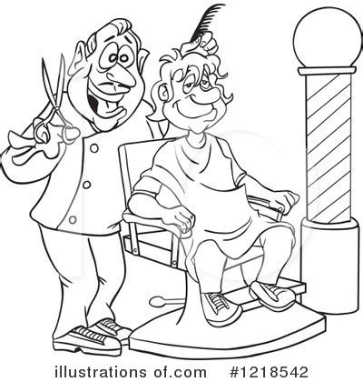 If less melanin is present, the hair is lighter. Barber Clipart #1218542 - Illustration by LaffToon