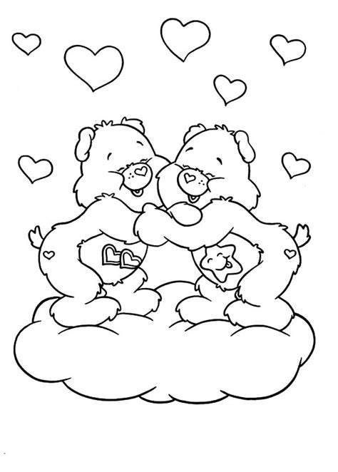 Gambar Care Bears Coloring Pages Print Bear Color Page Free Printable