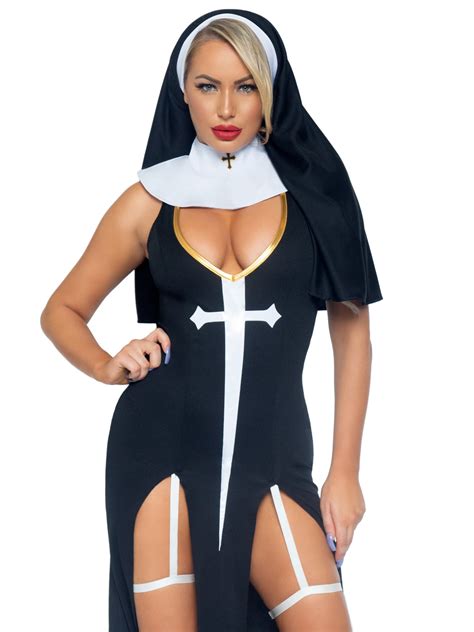 Sultry Sinner Nun Costume Women S Halloween Costume Leg Avenue
