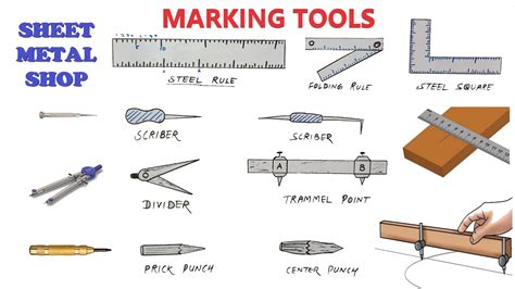 Marking Tools Steel Rule Divider Trammel Punch Sheet Metal