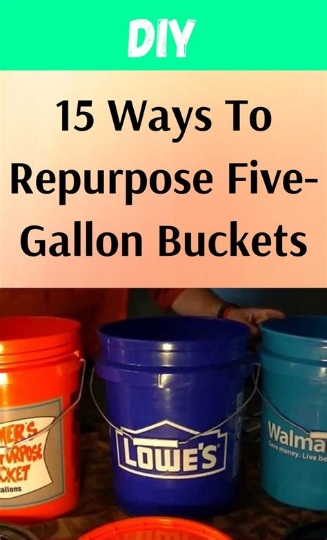 15 Ways To Repurpose Five Gallon Buckets That Are Borderline Genius