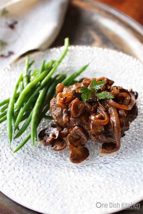 A juicy salisbury steak recipe with mushroom gravy salisbury steak sauce. One | Recipe | Salisbury steak recipes, Comfort food, Best ...