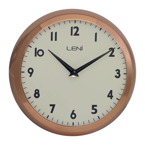 Buy Leni School Wall Clock Copper Online Purely Wall Clocks