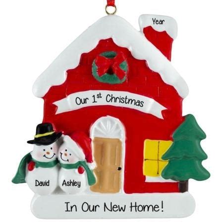Our St Christmas In Our New Home Personalized Ornament Personalized