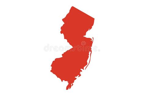 State Of New Jersey Stock Vector Illustration Of Contour 9178540