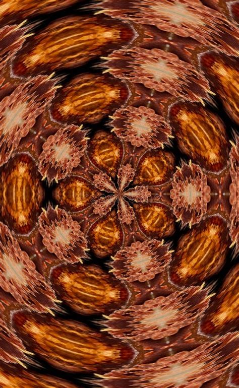 Kaleidoscope Effect Computer Generated Image Stock Illustration