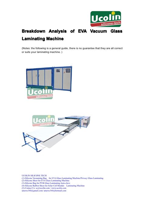 We evaluate the classication using a. Breakdown Analysis of EVA Vacuum Glass Laminating Machine