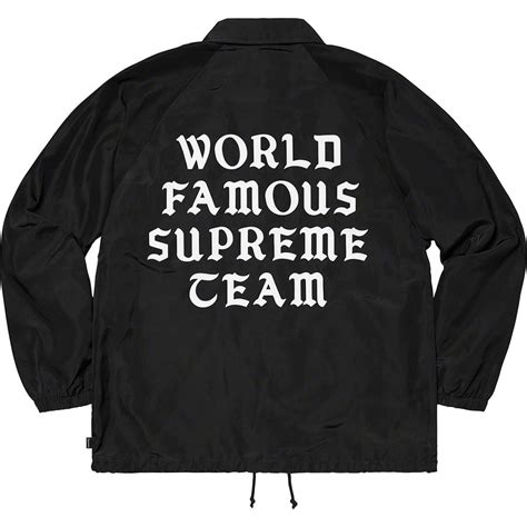 Supreme World Famous Coaches Jacket Black Size S Hype Vault