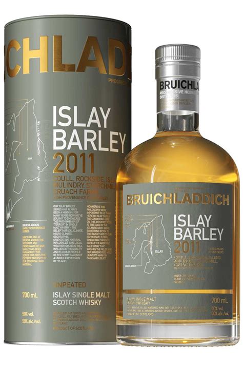 2011 Bruichladdich Islay Barley Unpeated Single Malt Scotch Whisky 700ml 50 Abv Myliquor