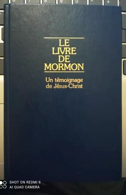 Le Livre De Mormon Un Temoignage De Jesus Christ 1989 D Apres Plaques