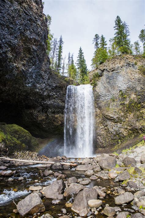 Moul Falls Wells Gray Provinicial Park Bc Canada Stock Image Image