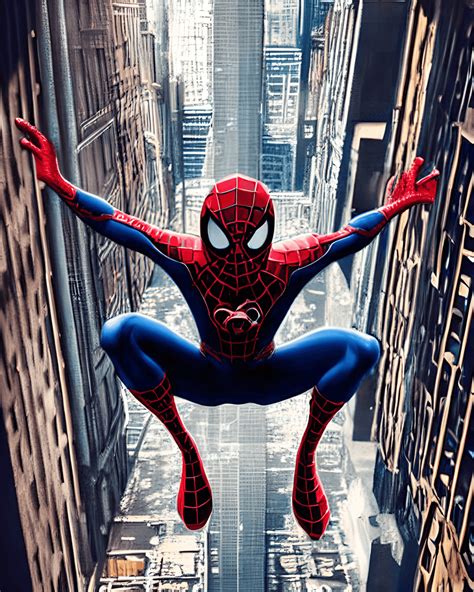 Miles Morales Spiderman In A Building Hyper · Creative Fabrica