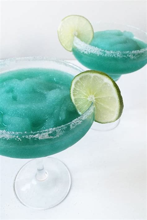 Frozen Blue Margaritas Recipe In 2023 Margarita Recipe Frozen Blue