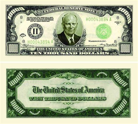 ️ Ten Thousand Dollar Bill President A 100000 Bill The Story Behind