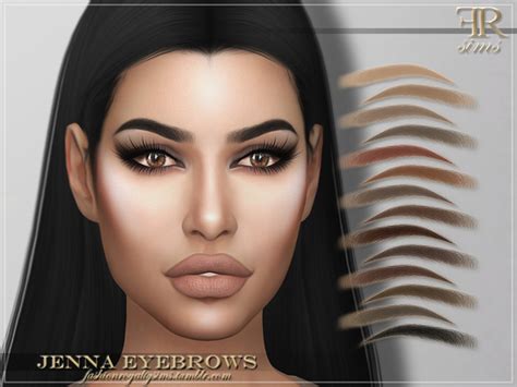 Frs Jenna Eyebrows By Fashionroyaltysims At Tsr Sims 4 Updates