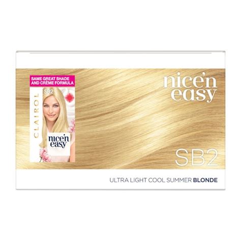 Clairol Nicen Easy Hair Dye Sb2 Ultra Light Summer Blonde