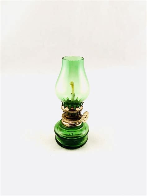 Vintage Miniature Glass Oil Lamp Lamps Home And Living