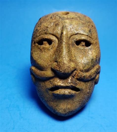 Pre Columbian Mayan Pendant Mask Antique Price Guide Details Page